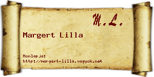 Margert Lilla névjegykártya